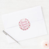 Kersenbloesem: Schoonheid Bloeit Weer Ronde Sticker (Envelop)