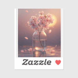 Kersenbloesem Sereniteit – Elegante Sakura Tak in Sticker