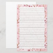Kersenbloesem, Stationery Grootte: 5.5 "x 8.5" Briefpapier (Voorkant / Achterkant)