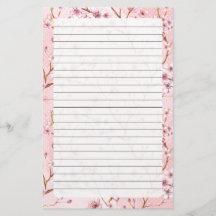 Kersenbloesem, Stationery Grootte: 5.5 "x 8.5"