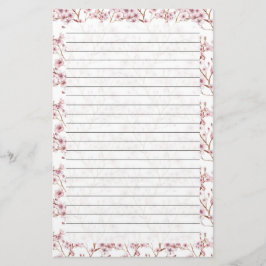 Kersenbloesem, Stationery Grootte: 5.5 "x 8.5" Briefpapier