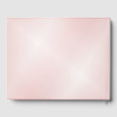 Kersenbloesem stoffige roze Chinese bruiloft Gastenboek (Achterkant)