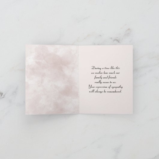 Kersenbloesem Sympathie Dank je Kaart (Binnen)