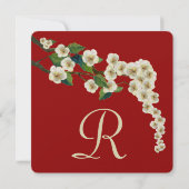 Kersenbloesem Tak Save the Date Kaart (Achterkant)