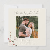 Kersenbloesem takken uitnodiging (Voorkant)