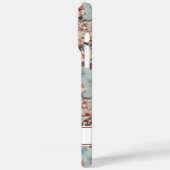 Kersenbloesem Teal Sakura Print Monogram Case-Mate iPhone Case (Achterkant / Links)