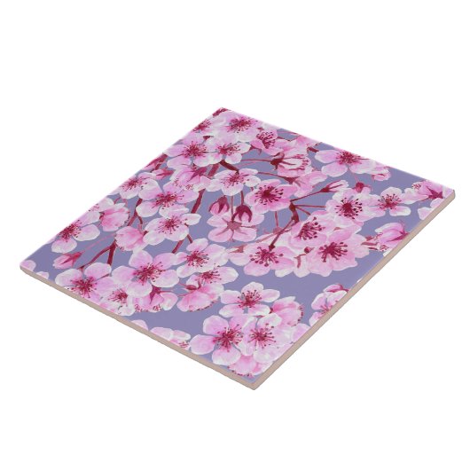 Kersenbloesem Tegeltje (Zijkant)