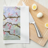 Kersenbloesem theedoek (Quarter Fold)