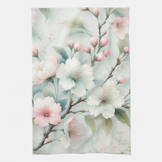 Kersenbloesem Theedoek (Verticaal)
