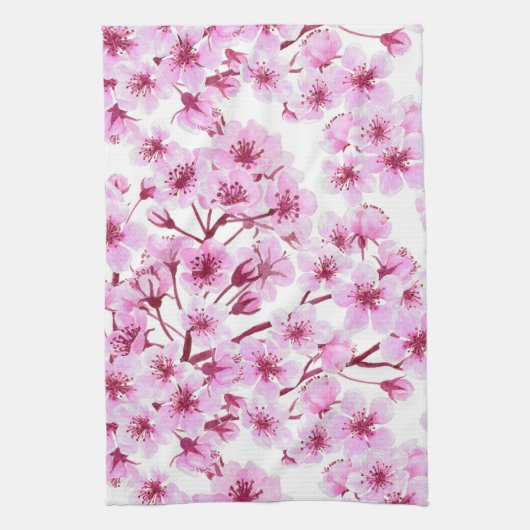 Kersenbloesem Theedoek (Verticaal)