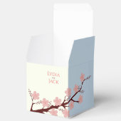 Kersenbloesem thema bruiloft bedankdoosjes (Geopend)
