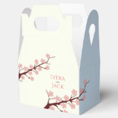 Kersenbloesem thema bruiloft bedankdoosjes (Geopend)