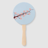 Kersenbloesem thema bruiloft handwaaier (Achterkant)