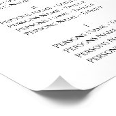 Kersenbloesem thema bruiloft perfect poster (Hoek)