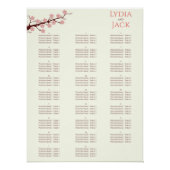 Kersenbloesem thema bruiloft perfect poster (Voorkant)