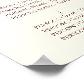 Kersenbloesem thema bruiloft poster (Hoek)