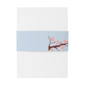 Kersenbloesem thema bruiloft uitnodigingen wikkel (Achterkant Voorbeeld)