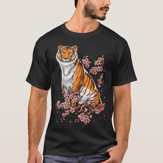 Kersenbloesem Tijger T-shirt (Voorkant)