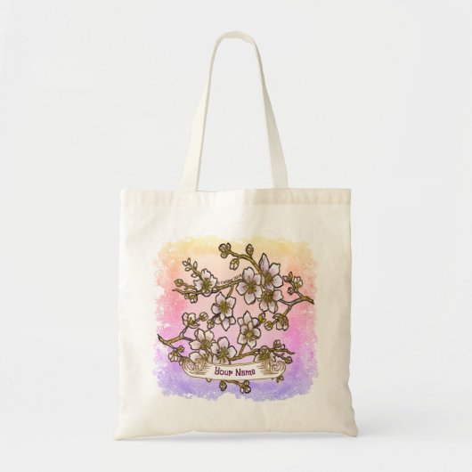 Kersenbloesem tote bag (Voorkant)