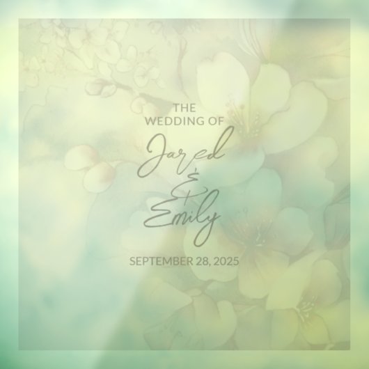 Kersenbloesem Trouwbanner Vloersticker Raamsticker (Vel 3)