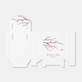 Kersenbloesem Trouwgunst Doos Tent Bedankdoosjes (Uitgevouwen)