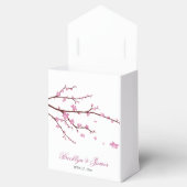 Kersenbloesem Trouwgunst Doos Tent Bedankdoosjes (Geopend)