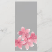 Kersenbloesem trouwmenu programmakaart (Achterkant)