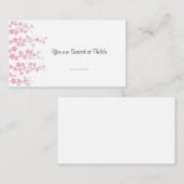 Kersenbloesem; Trouwtafel Zitplaatsen Plaatskaartje (Voorkant / Achterkant)