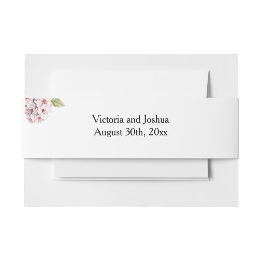 Kersenbloesem Uitnodigingen Wikkel (Voorkant Voorbeeld)