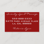 kersenbloesem visitekaartje (Achterkant)