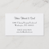 kersenbloesem visitekaartje (Achterkant)