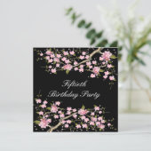 Kersenbloesem Vrouwen 50ste Verjaardagsfeestje Kaart (Staand voorkant)