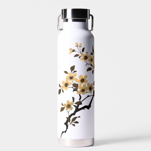 Kersenbloesem waterfles (Voorkant)