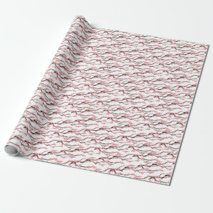 Kersenbloesem: wit naadloos. cadeaupapier