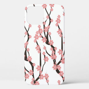 Kersenbloesem:  wit naadloos. Case-Mate iPhone case