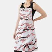 Kersenbloesem:  wit naadloos. schort (Insitu)