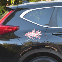 Kersenbloesem Zakelijke Naam Script Auto Decal
