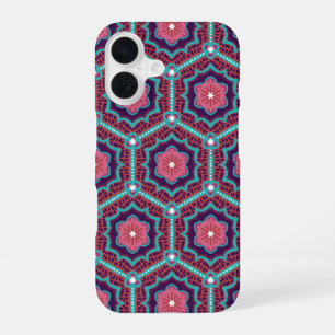 Kersenbloesem Zeshoeken - Roze Bloem Florale Dekbe iPhone 16 Hoesje