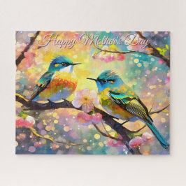 Kersenbloesem Zonsopgang Moederdag Zangvogels Legpuzzel