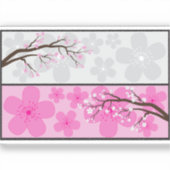 Kersenbloesembanners Sticker (Voorkant)