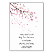 Kersenbloesemblaadjes dwarrelend kaart (Voorkant)