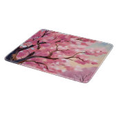 Kersenbloesembomen Roze Bloemschildering Snijplank (Hoek)