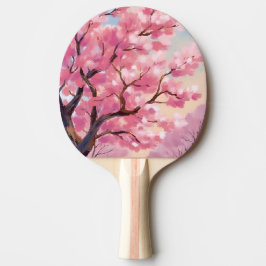 Kersenbloesembomen Roze Bloemschildering Tafeltennisbatje