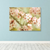 Kersenbloesemboom bloem canvas afdruk (Insitu (Houten vloer))