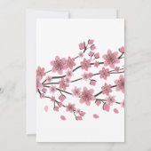 Kersenbloesemboom Blozen Viering van het Leven Kaart (Achterkant)