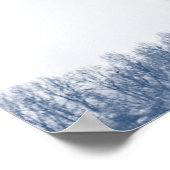 Kersenbloesemboom, Delfts Blauw Poster (Hoek)