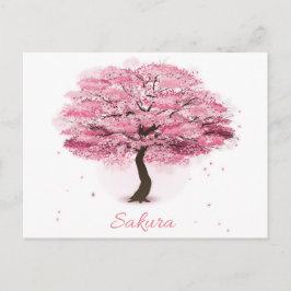 Kersenbloesemboom in bloei briefkaart