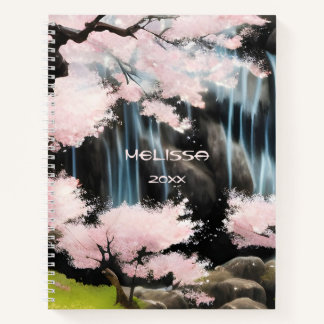 Kersenbloesemboom Japans landschap Notitieboek