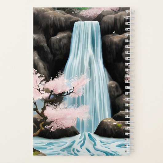 Kersenbloesemboom Japans landschap Notitieboek (Achterkant)