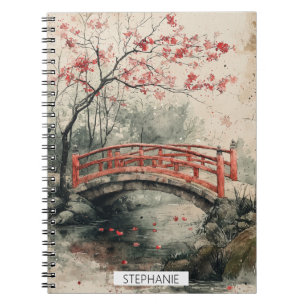Kersenbloesembrug Sumi-E Landschap (2) Notitieboek